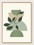 Leaves Abstract Wall Art - Without Frame